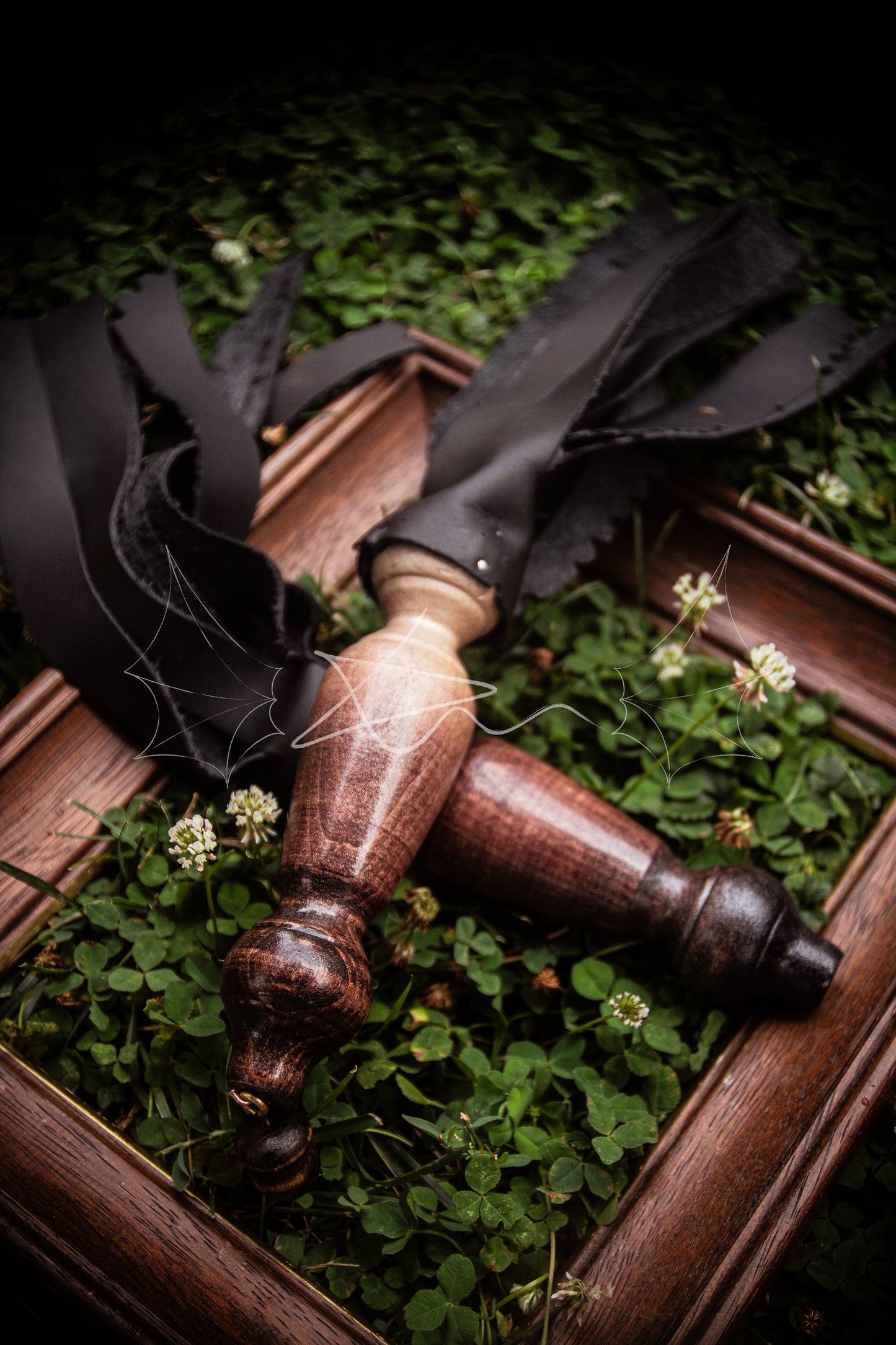 Leather Thumper Flogger- brown